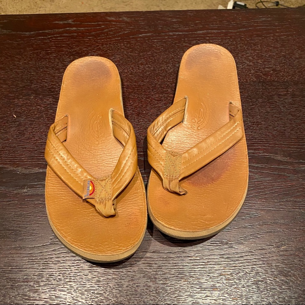 Single layer Rainbow sandals - leather